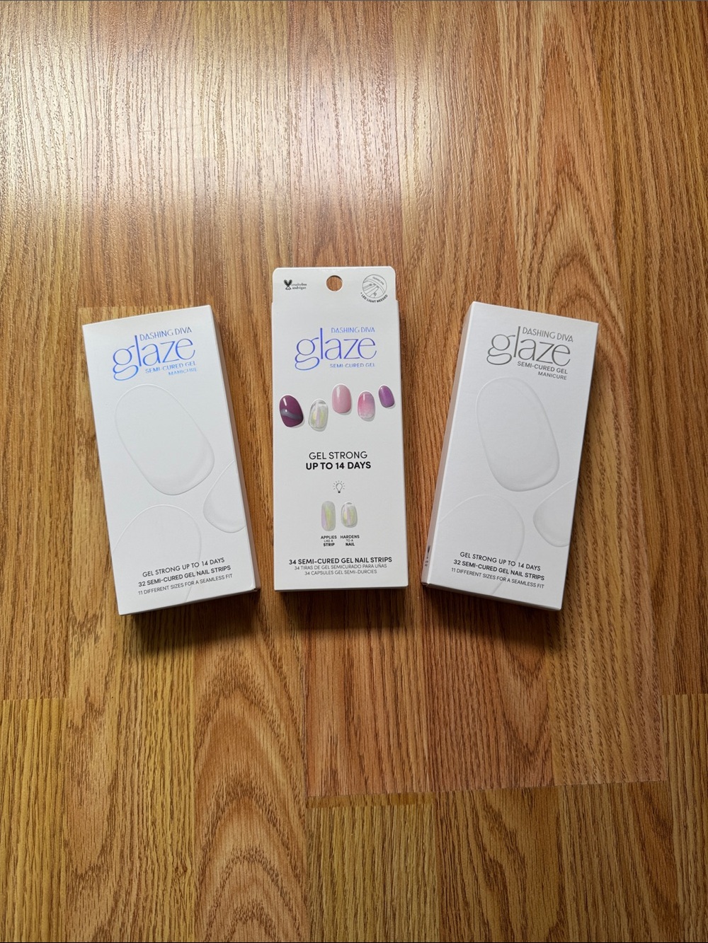 ✨ Dashing Diva - Glaze Gel Nail Strips - Bundle of 3 Sets - NEW